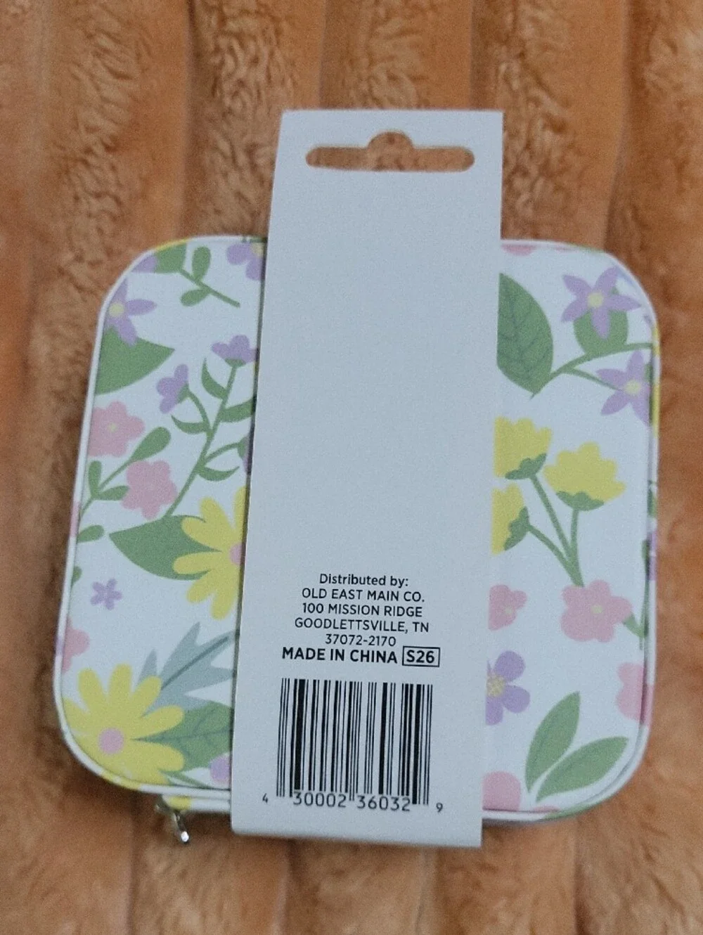 Floral Travel Jewelry Case - White, Yellow, Green, Purple, Pink